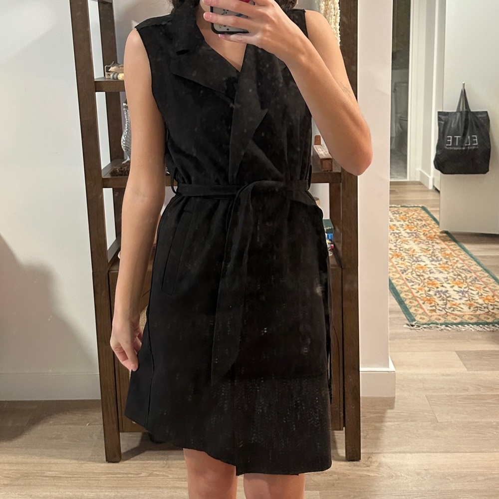 zara open vest